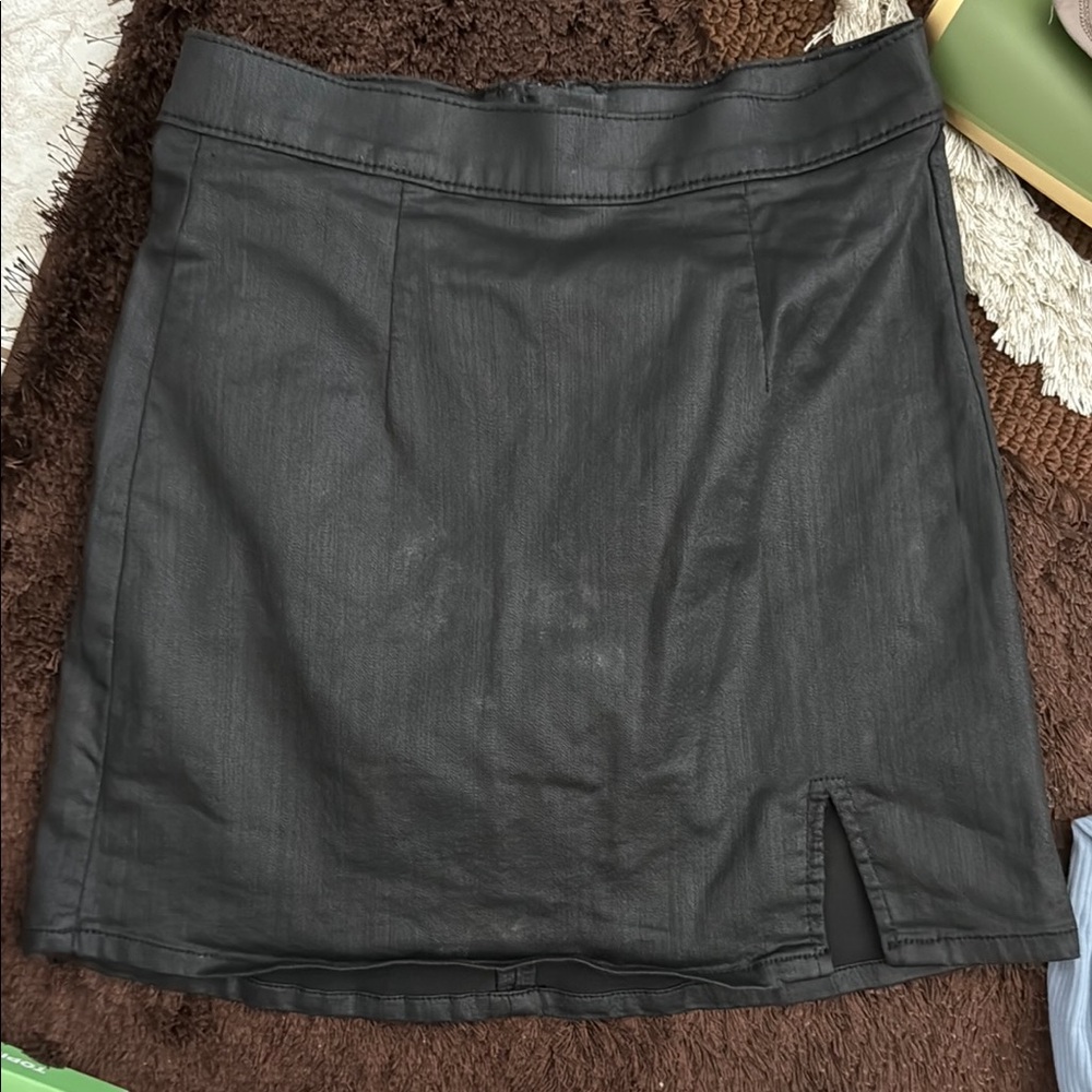 Kendall & Kylie Gray Mini Pencil Skirt with Slit
